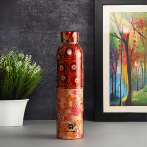 Human Hydro 100% Pure Copper Water Bottle With Multicolour