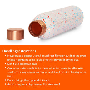 Human Hydro 100% Pure Copper Water Bottle With Multicolour