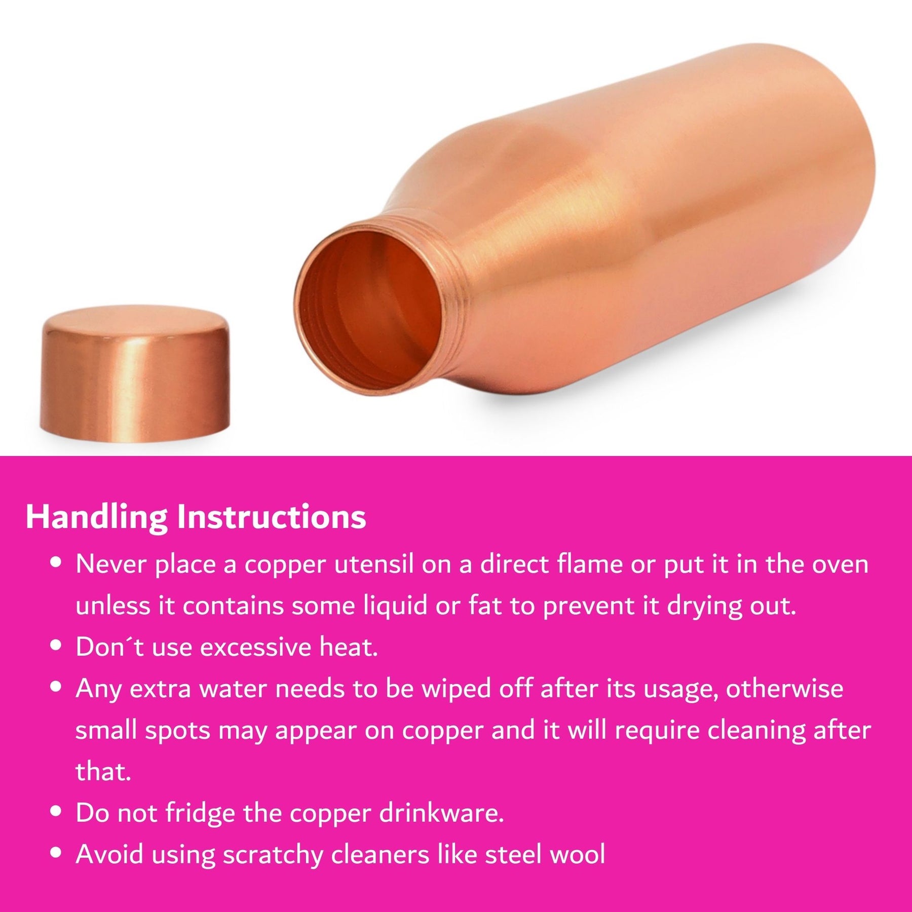 Human Hydro 100% Pure Copper Water Bottle