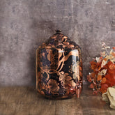 Golden Flower Hammered Copper Water Dispenser